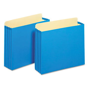 Pendaflex® File Cabinet Pockets, 3.5" Expansion, Letter Size, Blue, 10-box freeshipping - TVN Wholesale